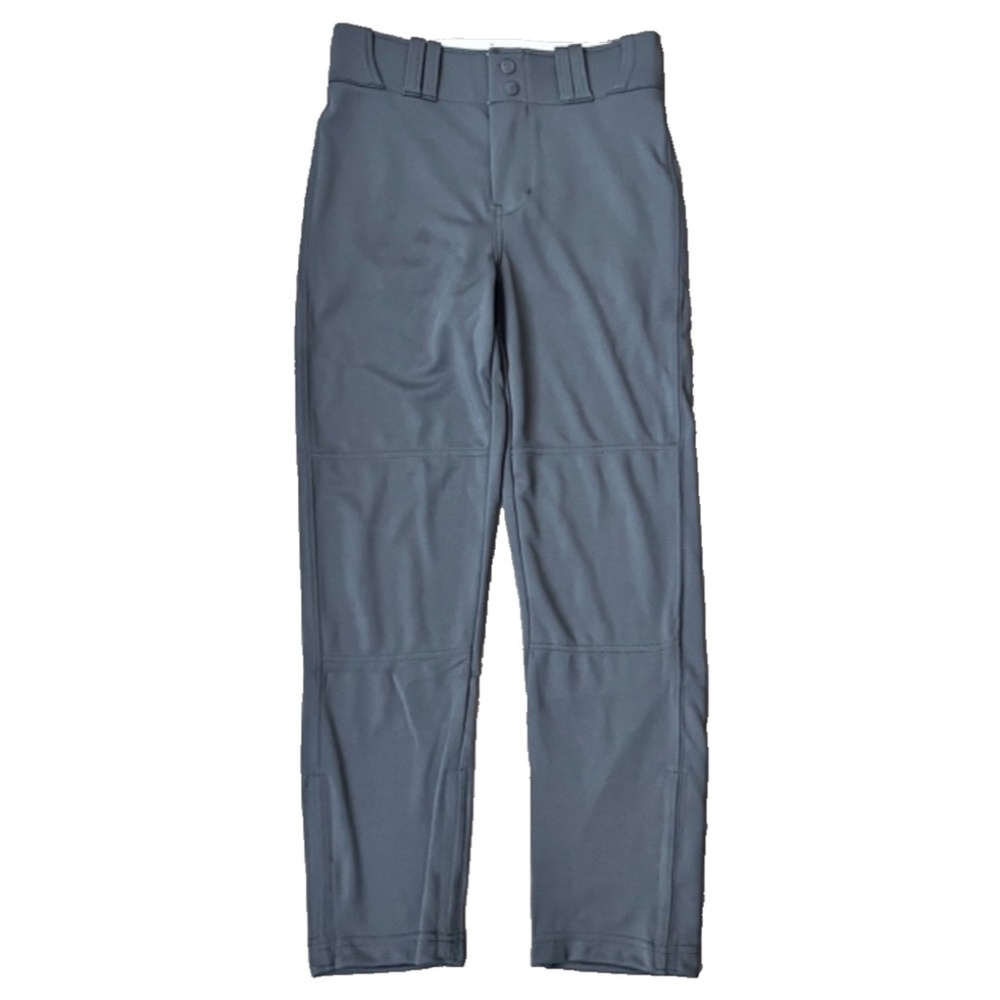 Epic Sports Baseball Pants W/Silicone Waistband Grippers, Gray/Blue Youth Size M